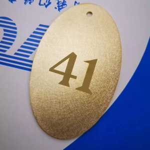 Brass Desk <b>Cards</b> Gold Number 41 Modern Simple Home <b>Table</b> Signs Metal Plate For Hotel Restaurant Supplies - Product Image 1