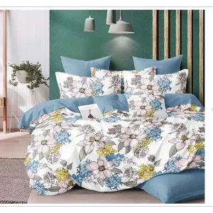 Ultrasonic non quilting printed bedspread bedding 100% polyester quilt set for new house