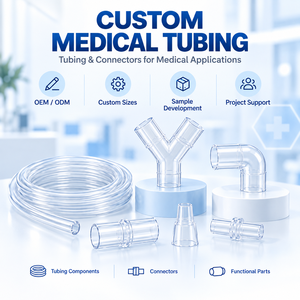 Tuyaux médicaux personnalisés, connecteurs en Y, raccords coudés, tailles sur mesure, fournisseur OEM ODM - Product Image 1
