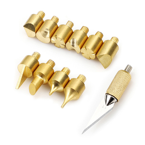 Juego de herramientas artesanales de <span class=keywords><strong>cuero</strong></span> para quemar madera, 16 Uds., con bolígrafo pirograbado, de 40W temperatura ajustable, herramientas de tallado de madera hechas a mano - Product Image 2