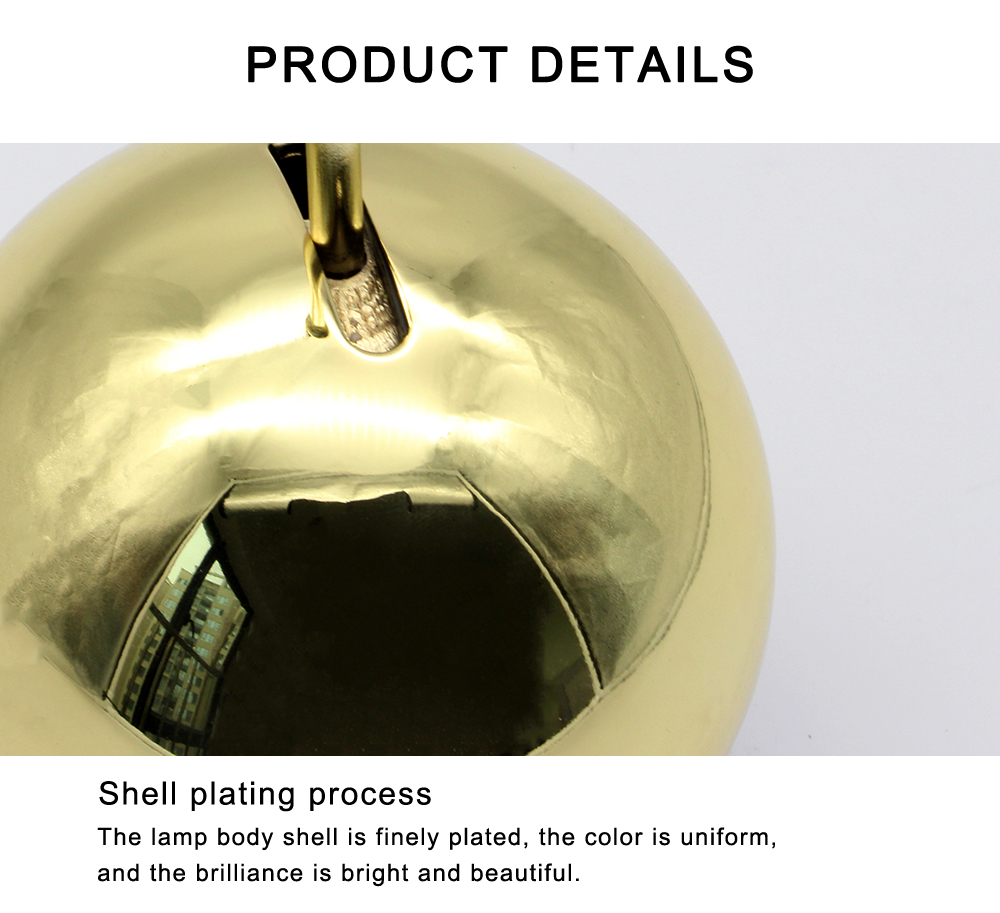 Modern Glass Ball Crystal led Pendant Lights Gold Chandelier Restaurant Bar Dining Pendant lamp Living Room Luminaire