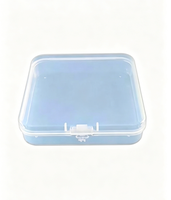 Petite boîte de rangement en plastique PP blanc, taille personnalisée, anti-poussière, organiseur domestique