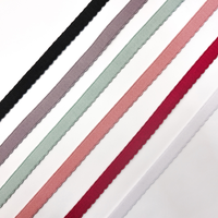 Usine En Gros Couleur Dents Bord Polyester Lingerie Sous-Vêtements Décorer Sangle Élastique Picot Bord Soutien-Gorge Sangle Bande Élastique
