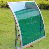 Auvent Abri Kiosque Extérieur en Polycarbonate pour Porte, Fenêtre ou Balcon
