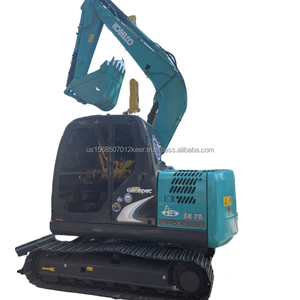 Excavadora usada Mini Robusto Kobelco SK75 Motor original Excavadora hidráulica usada con motor confiable - Product Image 1