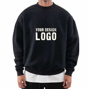 Tùy Chỉnh Bông Lông Cừu Thả Vai Cộng Với Kích Thước Thêu Heavyweight Pháp Terry Đồ Họa Crewneck Quá Khổ Mens Áo Nỉ - Product Image 1