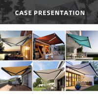 Vente chaude Installation Facile Auvent En Aluminium Électrique Motorisé Pare-Soleil Auvent pour Smart Patio Deck Ombrage