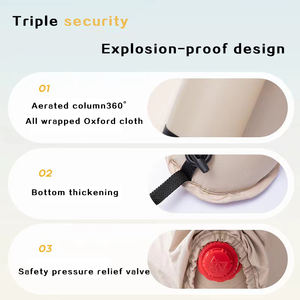 Grande tente familiale d'extérieur pour le camping, toile Oxford imperméable, coton aérien, glamping, gonflable, deux chambres, installation rapide - Product Image 5