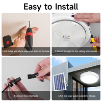 Lámpara de Techo de Alta Potencia para Casa o Restaurante, Iluminación Interior y Exterior, Lámpara de Techo Solar Moderna/Lámparas de Techo LED