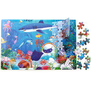 Rompecabezas Educativo para Niños de 2 a 4 Años, <span class=keywords><strong>Mapa</strong></span> del Mundo en Caja de Hierro, Hecho de Madera y Papel - Product Image 5
