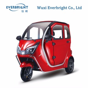 Tricycle électrique Everbright de haute qualité à <span class=keywords><strong>3</strong></span> <span class=keywords><strong>roues</strong></span> avec auvent, 60V, carrosserie fermée, 801-1000W, autonomie de 70-90 km, usage passagers - Product Image 4