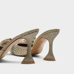 2024 Women High Heel Bowknot <strong>Slippers</strong> <strong>Ladies</strong> Rhinestone Sequins Fashion <strong>Slippers</strong> <strong>Mules</strong> - Product Image 5