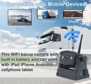 Diy להתקין ראיית לילה עמיד למים מגנט חזק סוג c נטענת סוללה ad 1080p אלחוטי USB תצוגה אחורית מצלמת תצוגה אחורית של משאית - Product Image 5