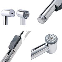 Pommeau de douche en plastique ABS pour femme Pommeau de douche pour femme à long manche Pistolet de pulvérisation de chasse d'eau pour bain d'animaux domestiques Pistolet de pulvérisation à haute pression