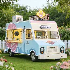 Custom Mobile Food Truck Portable Food Truck For Ice Cream Popsicle Yogurt <b>Dessert</b> Outdoor Vending Kiosk For Sale - Product Image 1