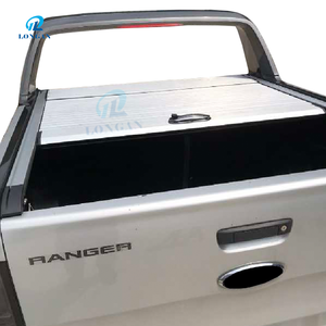 ฝาครอบลูกกลิ้งอลูมิเนียมอัลลอยด์สีเงินสำหรับรถยนต์,ฝาครอบกระบะรถบรรทุกแบบแมนนวลสำหรับ Ranger <span class=keywords><strong>Wildtrak</strong></span> 2019 - Product Image 3