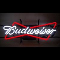 Enseigne néon LED personnalisée Busch Beer, rectangulaire, haute luminosité, 18W, pour intérieur, boîte lumineuse publicitaire