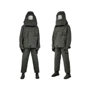 Combinaison de <span class=keywords><strong>pompier</strong></span> en polypropylène résistant à <span class=keywords><strong>la</strong></span> chaleur, uniforme de sauvetage en kaki/bleu marine/orange - Product Image 1