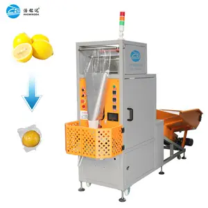 Full automatic orange Lemon passion Fruit plastic wrap vertical packaging machine