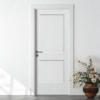 Porte en bois laquée en panneau composite haute densité de style français Kaiming, insonorisée, pour salon