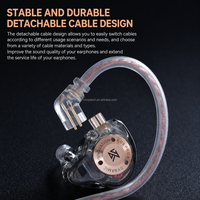 Écouteurs intra-auriculaires portables KZ EDX PRO X pour le voyage, avec design en métal et plastique, son stéréo basse, pour une immersion musicale optimale