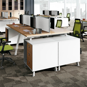 Poste de travail modulaire moderne pour 4/<span class=keywords><strong>6</strong></span>/8 personnes en panneaux de particules Sunshine Furniture SÉRIE YS Mobilier de bureau commercial - Product Image 2