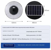 Réverbère solaire dans un réverbère solaire de LED extérieur avec le poteau IP65 imperméabilisent intégré tous les 18W 28W a mené le projecteur solaire