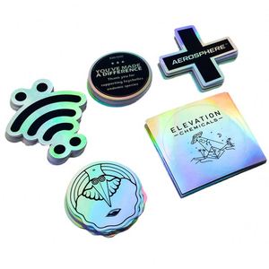 Autocollants personnalisés en vinyle PVC imperméable, découpe à la forme, impression d'étiquettes de logo - Product Image 3