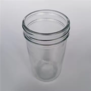 Bocal Mason en verre rond à large bouche de 350ml 12oz avec couvercle bocal de stockage des aliments hermétique - Product Image 3