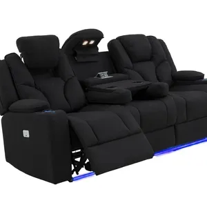 Canapé en cuir PU pour Home cinéma, Support lombaire, éponge haute densité, fauteuil inclinable pour salon