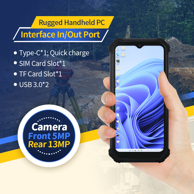 OEM/ODM SH66 Rugged Pda Manufacturer Win11 Intel N150 Processor 6.5 Inch Handheld Pda for IP68 CE FCC MSDS UN38.3 Certified
