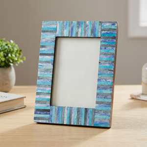 Cadre photo de table rustique pliable en bois naturel, best-seller d'Amazon - I H C - Product Image 1