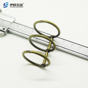 YIWANG Antique Bronze Metal 3 Rings Loose <b>Leaf</b> Calendar Scrapbook Binder Ring - Product Image 2