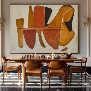 Wabi sabi Minimalist Hand painted Framed Wall Arts Large <b>Canvas</b> <b>Abstract</b> Oil Painting Indoor home decor gift for housewarming - Product Image 2