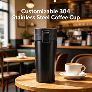 Tumbler per Caffè Classico Prima Generazione, Tazza Isolata Sottovuoto in Acciaio Inox 304, Coperchio Pop-Top, Bottiglia d'Acqua Portatile per Uso Quotidiano - Product Image 4