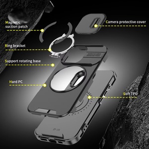 Per <span class=keywords><strong>Apple</strong></span> <span class=keywords><strong>iPhone</strong></span> 17 Pro Max: Custodia Protettiva Antiurto in TPU+PC con Anello Magnetico, Stile INS, Disponibile in Diverse Colorazioni - Product Image 6