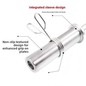 Barre d'haltères et ensemble de plaques d'haltères en acier au carbone 45 plaqué électrolytiquement pour hommes RJ, modèle DXTY-GLG pour la musculation à domicile - Product Image 2