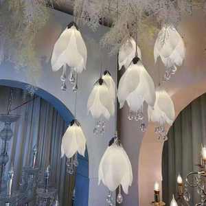 LANJO Nuevas Luces de Cadena Luminosas con Forma de Lirio para Techo de Boda, Decoración de Fondo para Escenario de Boda Estilo Bosque y Adornos para Guía de Entrada - Product Image 5