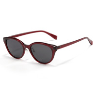 Original Intention CX 72531 TR90 Lunettes de soleil unisexes tendance à monture intégrale style œil de chat, protection UV, verres polarisés pour adultes