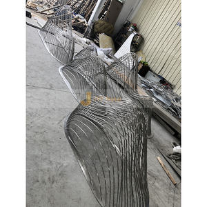 ANW6651 Sculpture décorative en acier inoxydable Art déco sur mesure de luxe pour les espaces intérieurs et extérieurs 304 - Product Image 6