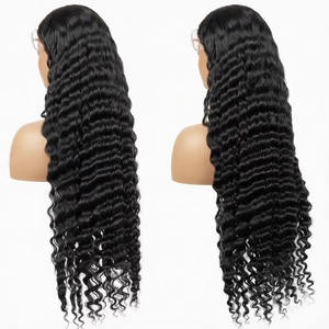 Perruque longue bouclée style africain, petite boucle, avec dentelle HD, pour femmes noires, styles brésiliens et vietnamiens, vente en gros d'usine - Product Image 3