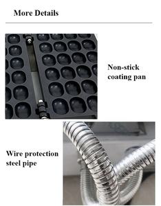 Machine professionnelle <span class=keywords><strong>à</strong></span> gaufres en forme de boules en acier inoxydable, appareil de cuisson pour gâteaux éponge et snacks, appareil de cuisine - Product Image 6