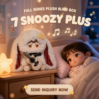 Série Music Bunnies : Boîte mystère de peluches, Jouet intelligent IA, Figurine vinyle lapin groupe de rock de dessin animé, Jouets de collection surprise, Vente en gros