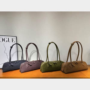 באיכות גבוהה אופנה וינטג עור אמיתי נשים תיק יד, בית השחי ארוך ידית עיצוב תיק כתף יצרן הסיטונאי - Product Image 3