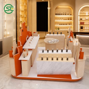 Présentoir pop-up tendance pour parfums, présentoir de magasin de cosmétiques stratifié, idées de kiosque personnalisé pour parfums en centre commercial - Product Image 5