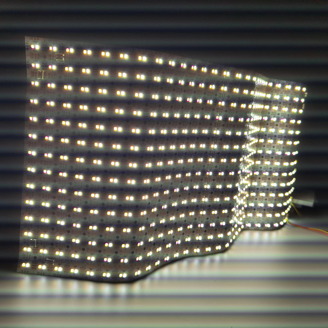 Manufacturer's Modern Design Flexible LED Sheets Cuttable Paper Thin Stone Backlights Dual Color Flex LED Panel SMD2835 Light