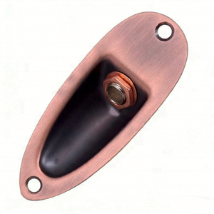 Soket Gitar Model Perahu Warna Merah Tembaga Perunggu Emas Grosir dengan Sekrup untuk Suku Cadang Gitar - Product Image 3
