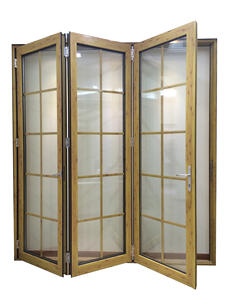 Puertas Exteriores Usadas Superhouse <span class=keywords><strong>en</strong></span> <span class=keywords><strong>Venta</strong></span>, Puerta Exterior de Patio de Aluminio Plegable Tipo Acordeón - Product Image 5