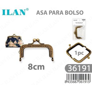 Manico per borsa Ilan 8cm con chiusura in metallo per la creazione di borse 36191 - Product Image 3