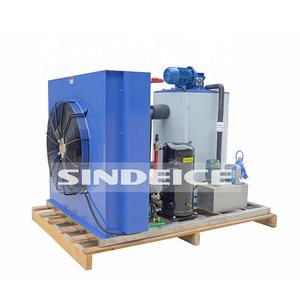 SINDEICE mesin es serpihan 1,5 ton 1ton penjualan langsung dari pabrik kompresor bersertifikasi CE kualitas makanan Motor PLC dapat dipindah pembuatan es - Product Image 3